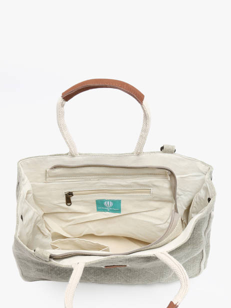 Sac Porté Main Naturel Le voyage en panier Beige naturel PM807 vue secondaire 3