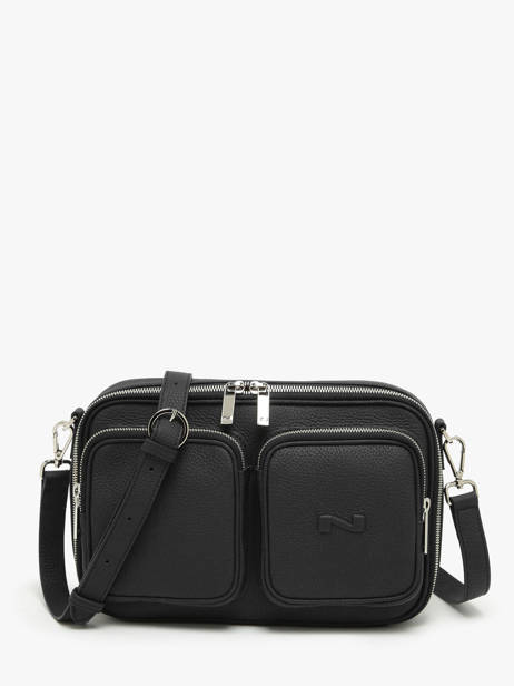 Sac Bandoulière Racing Cuir Nathan baume Noir n city 28