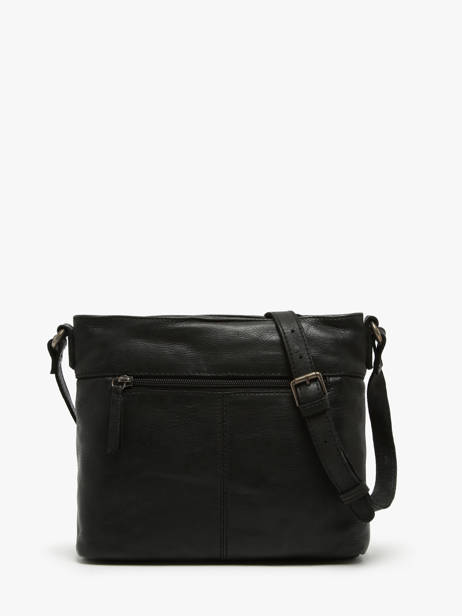 Sac Bandoulière Utility Cuir Basilic pepper Noir utility BUTI06 vue secondaire 4