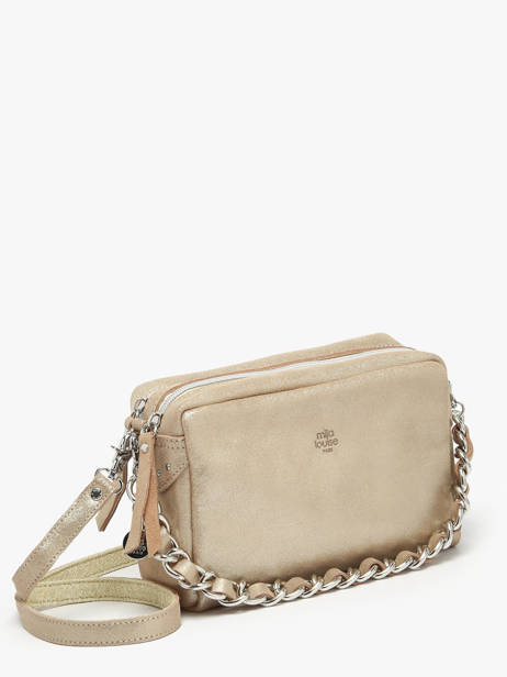 Sac Bandoulière Mama Cuir Mila louise Beige vintage 23673X vue secondaire 2