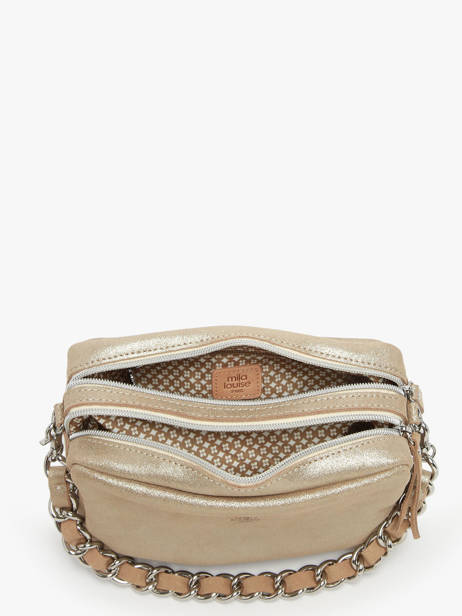 Sac Bandoulière Mama Cuir Mila louise Beige vintage 23673X vue secondaire 3