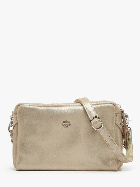 Sac Bandoulière Mama Cuir Mila louise Beige vintage 23673X vue secondaire 4