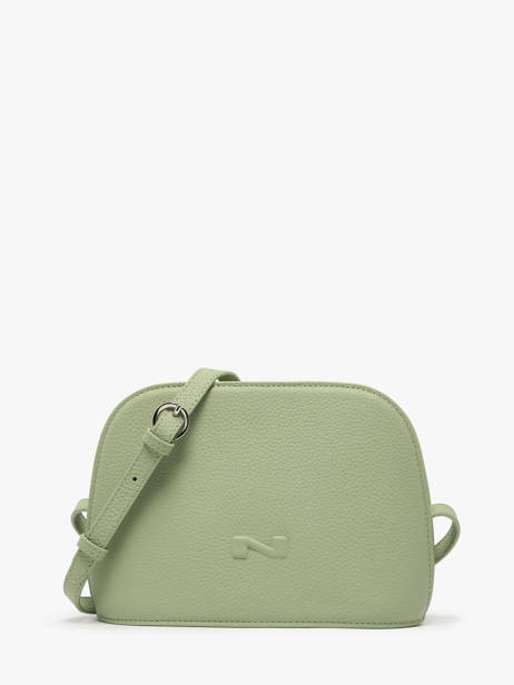 Sac Bandoulière Lilou Cuir Nathan baume Vert egee 2