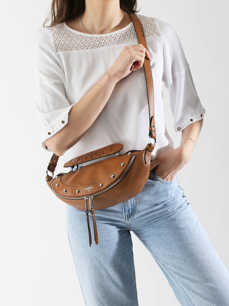 Sac Bandoulière Origami Cuir Lancel Marron origami A13379 vue secondaire 1