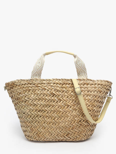 Cabas Estival Paille Le voyage en panier Beige estival PM848 vue secondaire 4