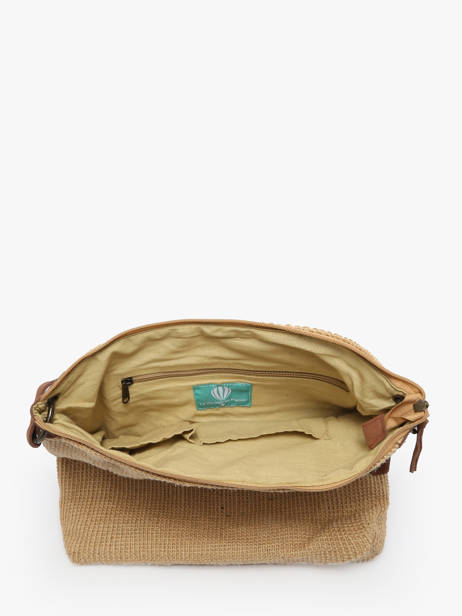 Sac Bandoulière Over The Rainbow Jute Le voyage en panier Beige over the rainbow PM757 vue secondaire 3