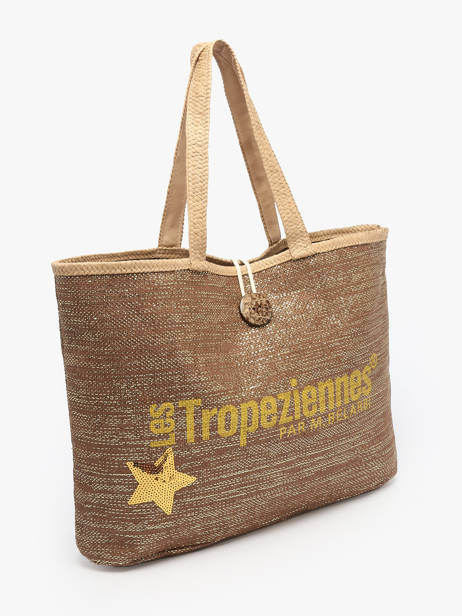 Shoulder Bag Panama Paper Les tropeziennes Brown panama TZ01 other view 2