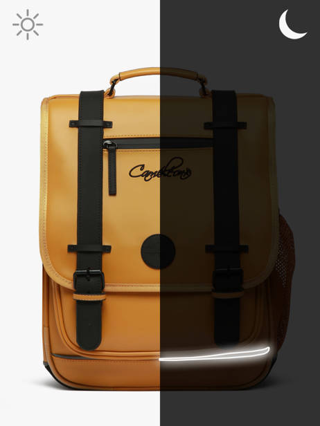 Sac à Dos Vintage North 2 Compartiments Cameleon Jaune vintage north SD39 vue secondaire 8