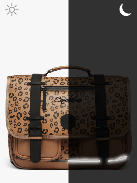 Cartable Vintage North Cameleon Marron vintage north CA41 vue secondaire 8