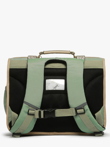 Cartable Enfant 2 Compartiments Cameleon Vert vintage fantasy CA38 vue secondaire 4
