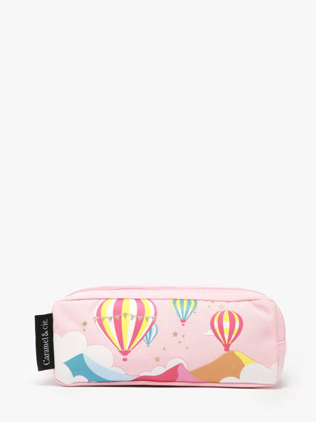 Trousse Boheme 2 Compartiments Caramel et cie Rose boheme FI