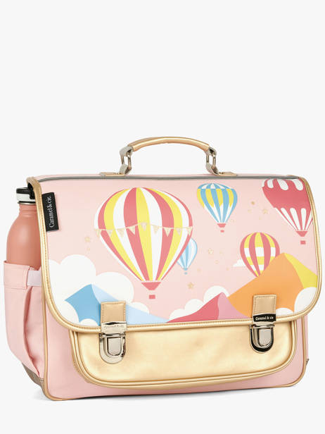 Cartable 2 Compartiments Caramel et cie Rose boheme FI vue secondaire 2