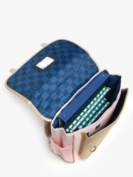 Cartable 2 Compartiments Caramel et cie Rose boheme FI vue secondaire 3