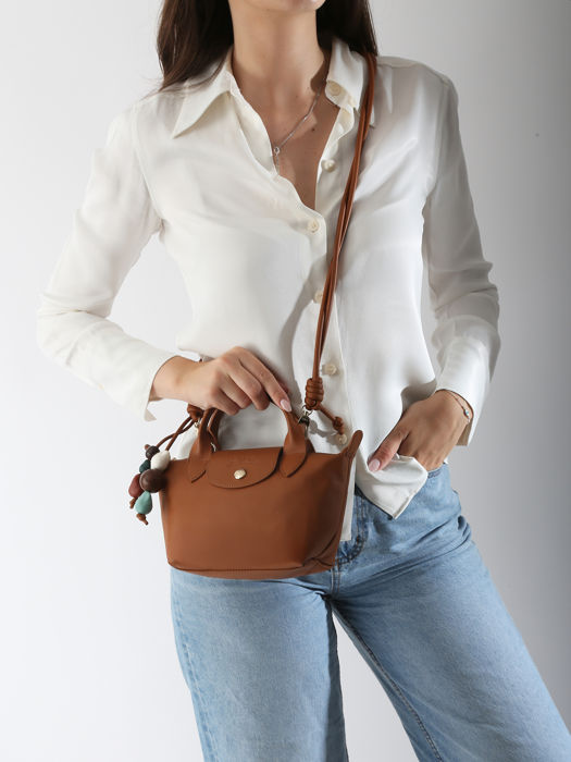 Longchamp Le pliage xtra perles Sacs porté main Marron