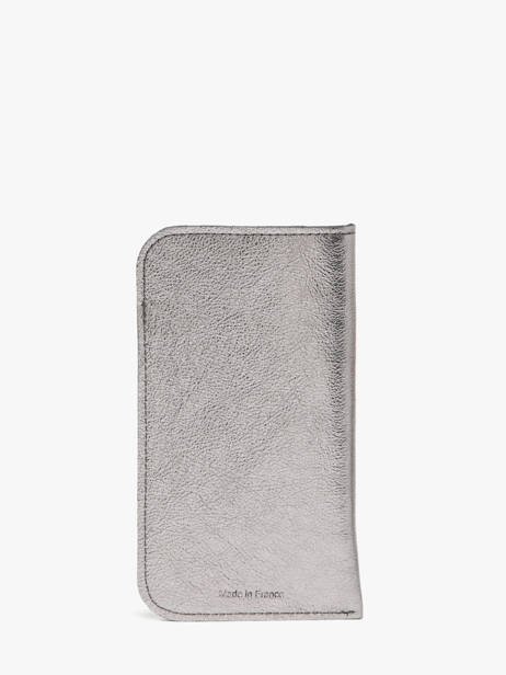 Étui Lunettes Cuir Etrier Argent etincelle irisee EETI5017 vue secondaire 2