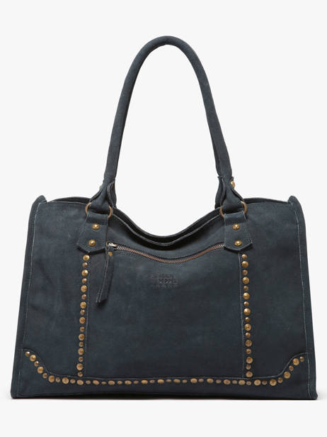 Sac à Main A4 Houston Cuir Basilic pepper Bleu houston BHOU31