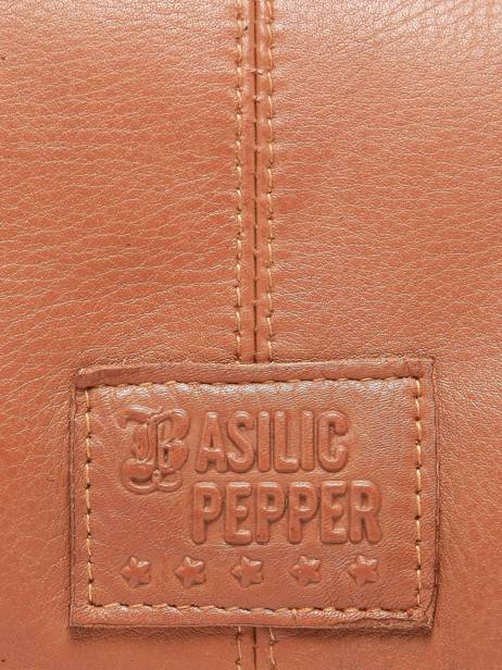 Sac à Main Glam Eyelet Cuir Basilic pepper Marron glam eyelet BGLE31 vue secondaire 5