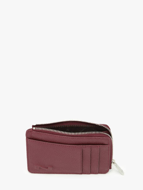 Porte-monnaie Avec Porte-cartes Cuir Nathan baume Rouge original n 217N vue secondaire 1