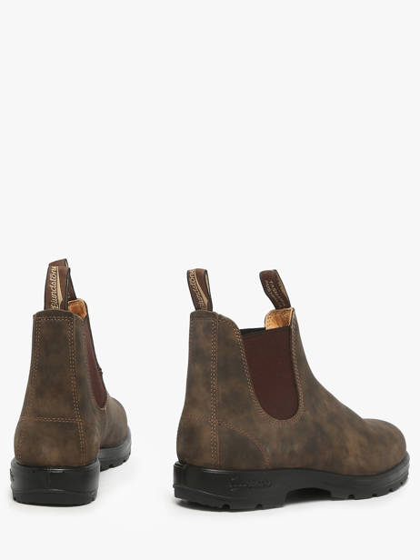 Chelsea Boots  En Cuir Blundstone Marron men 585 vue secondaire 3