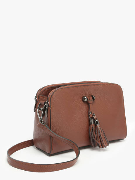 Sac Bandouliere Caviar Cuir Milano Marron caviar CA21101 vue secondaire 1