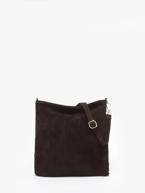 Sac Bandoulière Velvet Cuir Milano Marron velvet VE25061 vue secondaire 4