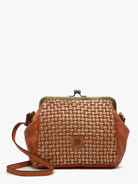 Sac Bandoulière Heritage Cuir Biba Marron heritage KAB21L