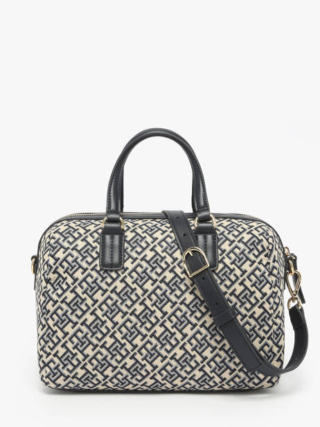 Sac Porté Main Th Jacquard Polyester Recyclé Tommy hilfiger Bleu th jacquard AW17633 vue secondaire 4