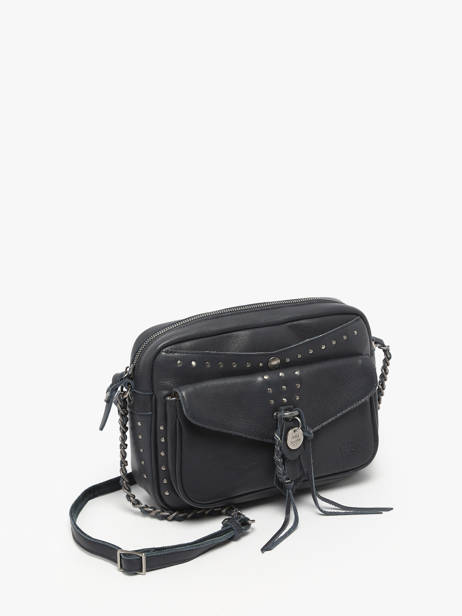 Sac Bandoulière Vintage Cuir Mila louise Bleu vintage 3327CL vue secondaire 2