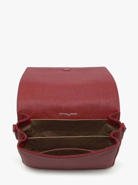 Sac Bandoulière Rotterdam Cuir Nathan baume Rouge mondrian 3 vue secondaire 3