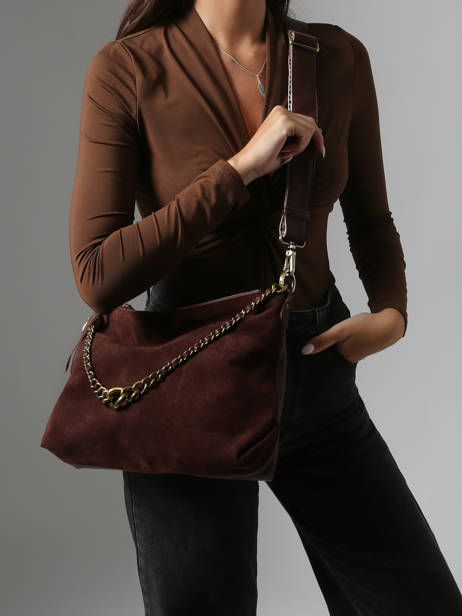 Sac Bandoulière Vintage Cuir Mila louise Beige vintage 3822VC vue secondaire 1