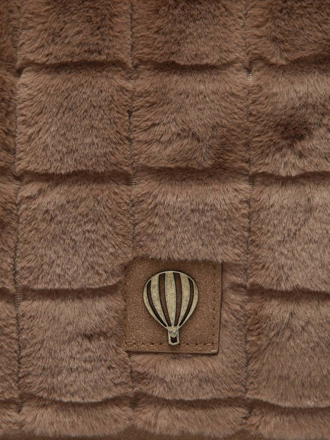 Sac Bandoulière Quadri Polyester Le voyage en panier Marron quadri AHP272 vue secondaire 3