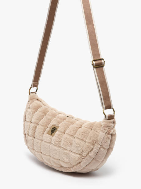 Sac Bandoulière Quadri Polyester Le voyage en panier Marron quadri AHP269 vue secondaire 2