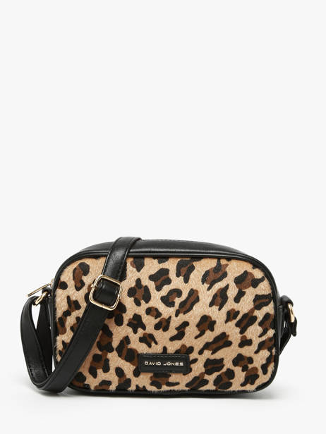 Sac Bandoulière Leopard David jones Beige leopard CM7663