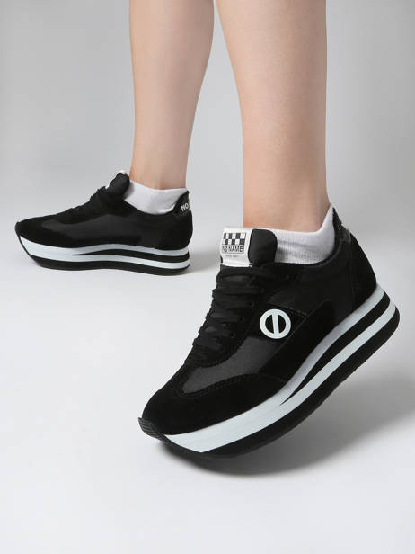 Sneakers Plateforme Flex M Jogger En Cuir No name Noir women IMN60415 vue secondaire 1