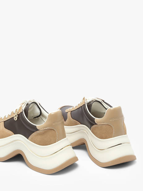 Sneakers Plateforme En Cuir Michael kors Beige women RFS2S293 vue secondaire 2