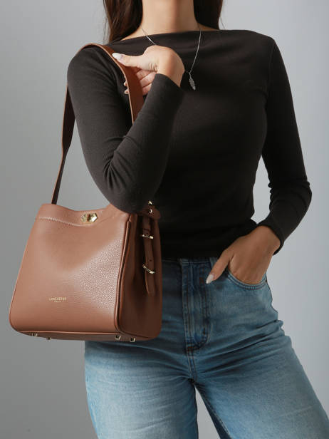 Sac Porté épaule Mademoiselle Romy Cuir Lancaster Beige mademoiselle romy 105 vue secondaire 1