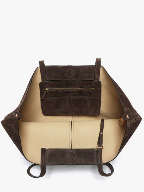 Sac Porté épaule Cabas Cuir Vanessa bruno Marron cabas 29V40873 vue secondaire 3