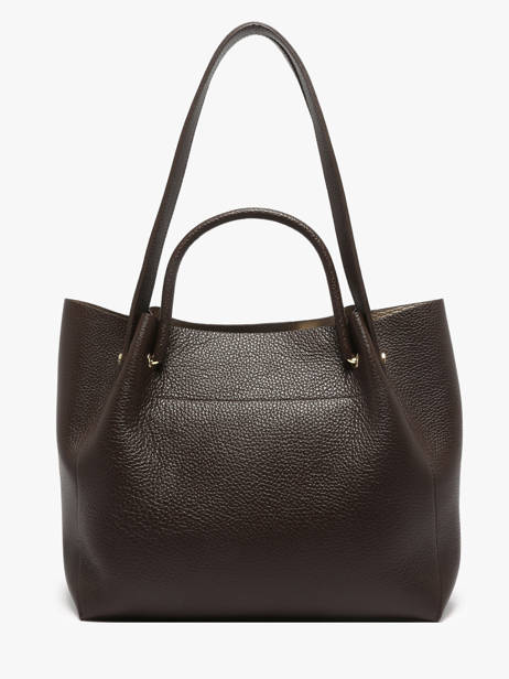 Sac Shopping Foulonne Double Cuir Lancaster Marron foulonne double louisa 20 vue secondaire 4