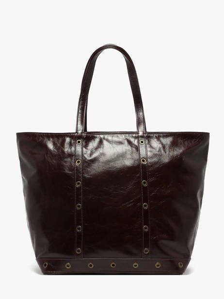 Small Leather Le Cabas Tote Bag With Strap Vanessa bruno Brown cabas cuir 82V40409 other view 4