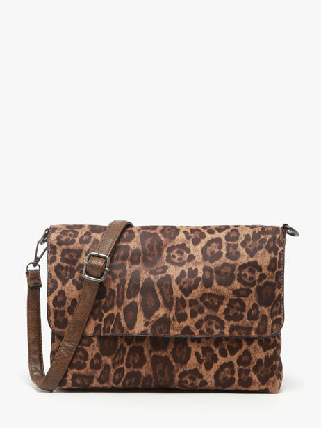 Sac Bandoulière Leopard Miniprix Marron leopard L