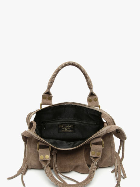 Sac Bandoulière Velvet Cuir Milano Marron velvet VE24093 vue secondaire 3