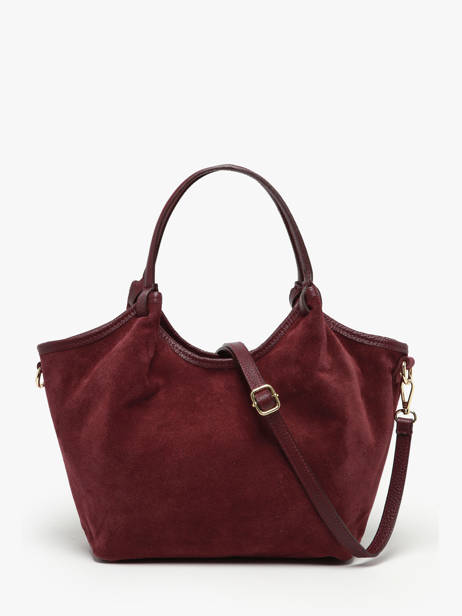Sac Porté épaule Velvet Caviar Cuir Milano Rouge velvet caviar VC241111 vue secondaire 4