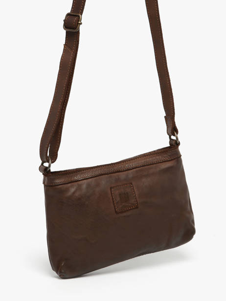 Sac Bandoulière Heritage Cuir Biba Marron heritage BT37 vue secondaire 2