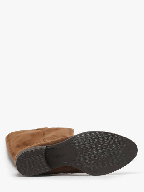Bottes En Cuir Gabor Marron women 18 vue secondaire 4