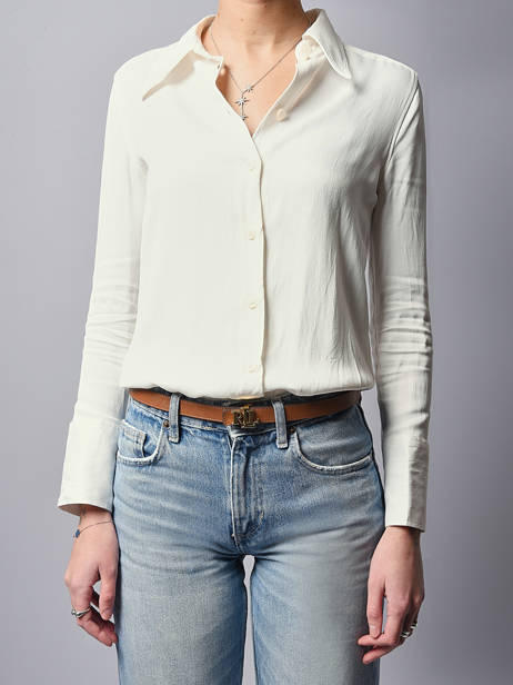 Ceinture Femme Réversible S 20 En Cuir Saffiano Lauren ralph lauren Marron elmswood 12974560 vue secondaire 1