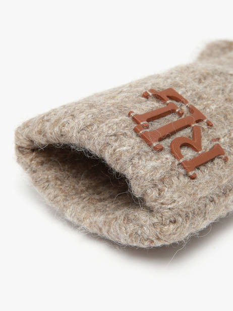 Gants Lauren ralph lauren Beige textile 54P04470 vue secondaire 1