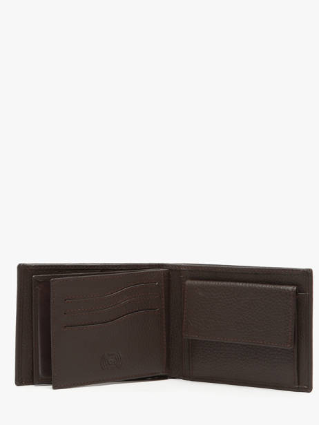 Wallet Caviar Leather Crinkles Brown caviar 14082 other view 3