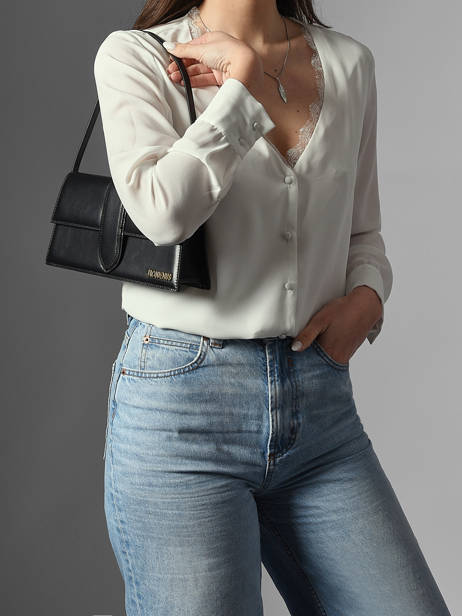 Preloved Leather Long Bambino Shoulder Bag Jacquemus Black second life 1565173 other view 1