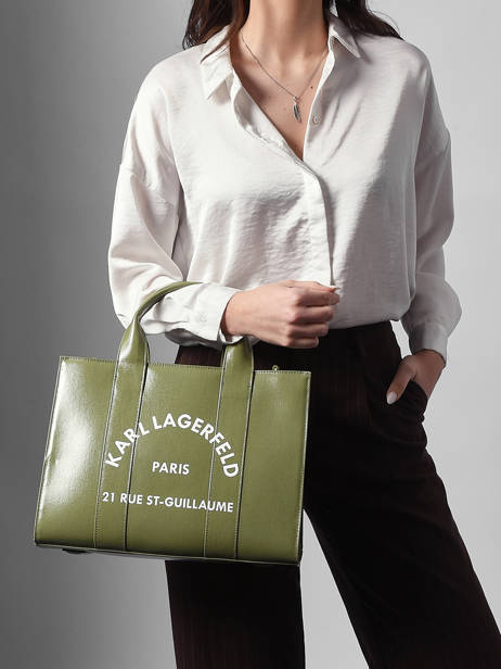 Tote Bag Rsg With Shoulder Strap Karl lagerfeld Green rsg A4W50027 other view 1