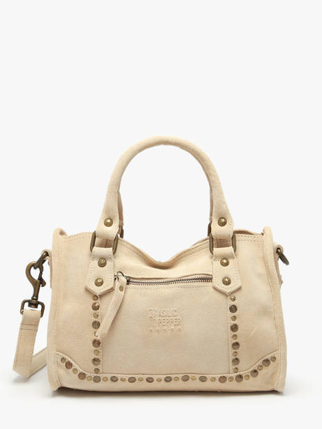 Shoulder Bag Houston Leather Basilic pepper Beige houston BHOU72